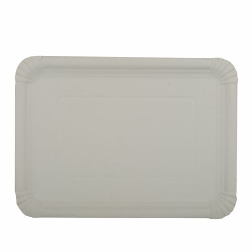 ABC Pak 250 Teller, Pappe [rc] eckig 21 cm x 29 cm weiss (95332, 2x125 Stück)