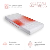 thumbnail of 7 Zonen Ortho Gelschaum Komfortschaum Matratze beidseitig H2 und H3 140 x 200 cm