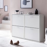 thumbnail of WOHNLING Schuhschrank WL5.829 Holz 120x81x24 cm Schuhregal Modern Schuhkipper