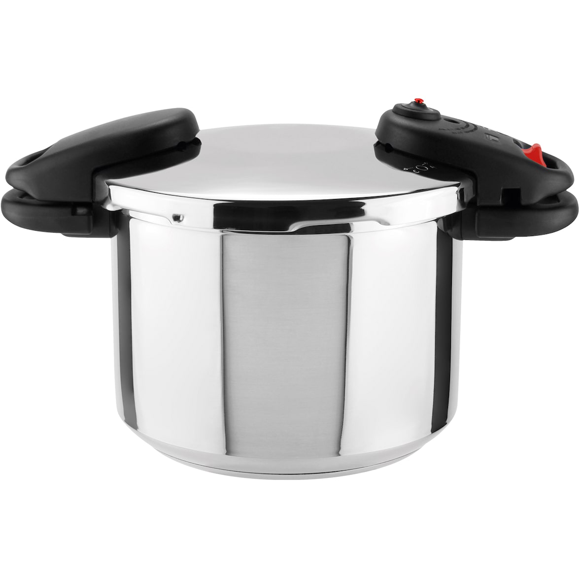 Magefesa Balance - Olla Express 6L, Acero Inoxidable 18/10, Bloqueo Automático, Todo Tipo de Fuegos, Induccion, Asas Termo Resistentes, Cocina Sana