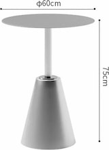 thumbnail of Couchtisch, Kaffeetisch, Gastronomietisch, Esstisch, Bistrotisch, Industrietisch, Runder Tisch aus Edelstahl L60 x H75 cm【CJ-YY60】
