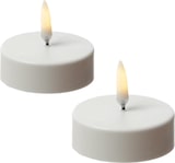 thumbnail of LED Maxi Teelichter Thea XL Uyuni Timer dimmbar D: 6,1cm weiß 2er Set