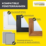 thumbnail of EASYmaxx Insect Protect - Teleskop-Insektenschutzgitter - weiß - 2er-Set