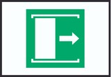 thumbnail of Schiebetür öffnet nach rechts Symbol A1 (594x841mm) Schild