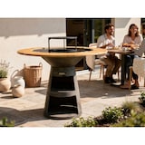 thumbnail of PURLINE Barbecue rond avec plaque en acier, grille et plateau en bois EFP59B WOOD