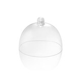 thumbnail of Kuppelhaube, PURE, Ø 21 cm, Höhe 16 cm, Polycarbonat + Buffetbrett, PURE, Ø 25,5 cm, Höhe 3 cm, Holz