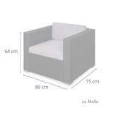 thumbnail of SVITA Rattan Sessel Ergänzung Zubehör Polyrattan Couch California Lugano grau