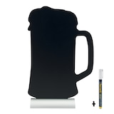 thumbnail of Securit® Silhouette Bier Tisch-Kreidetafel – Mit Kreidemarker – Aluminiumfuß