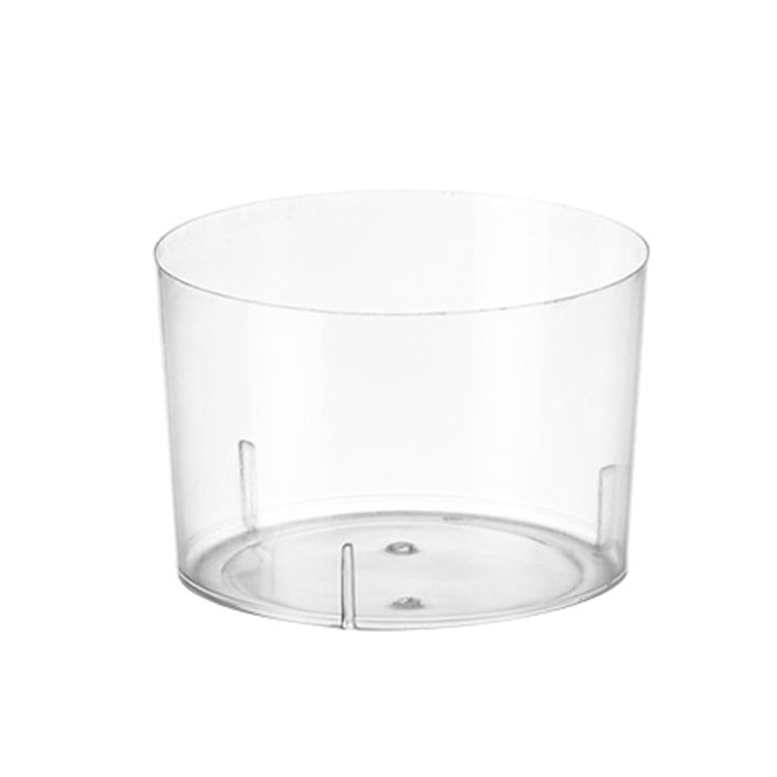VASOMADRID S.L., Vaso chiquito 220 ml, Caja de 600 uds, Poliestireno, transparente, ref. 101004