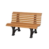 thumbnail of PROREGAL Gartenbank Jamaika | 2-Sitzer | Holzoptik | HxBxT 80x120x64cm | UV-beständiger Kunststoff | Parkbank Sitzbank Gartenbänke  Terrasse