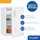 thumbnail of Exquisit Kühlschrank mit Gefrierfach, 120 Liter, 4-Sterne-Gefrierfach, Kühlschrank freistehend, KS516-4-H-010D weiss