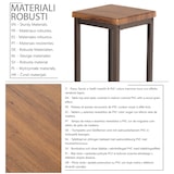 thumbnail of Set de 2 taburetes de bar altos 78 cm marrón nogal Mod. FIRENZE ROMA by Yelloo