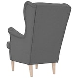 thumbnail of vidaXL Fauteuil 74x84x100 cm stof donkergrijs