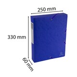 thumbnail of Exacompta - Réf. 50912E - 10 boites de classement Exabox Dos 60mm Carte lustrée Scotten - A4 - Bleu