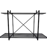 thumbnail of Prateleira para plantas HWC-G32, escada para flores Suporte para flores Escada para plantas, 3 prateleiras Aço preto 100x120x44cm