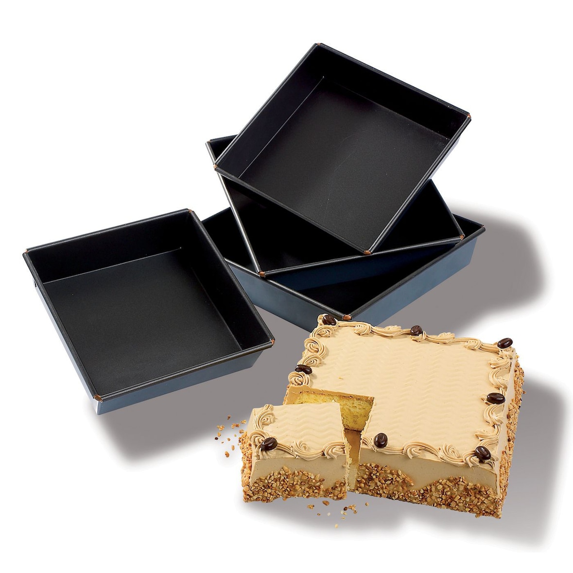 Matfer Moule Exopan® gâteau manqué carré uni 22 x 22 cm Matfer - 331665