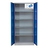 thumbnail of PROREGAL Stahlschrank BEE mit 7 verzinkten Fachböden | HxBxT 195x92x42cm | Grau-Blau | Werkstattschrank Werkzeugschrank Aktenschrank Universalschrank