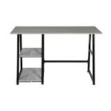 thumbnail of WellHome - Schreibtisch mit schwarzem Rahmen und grauer Platte, 74 cm