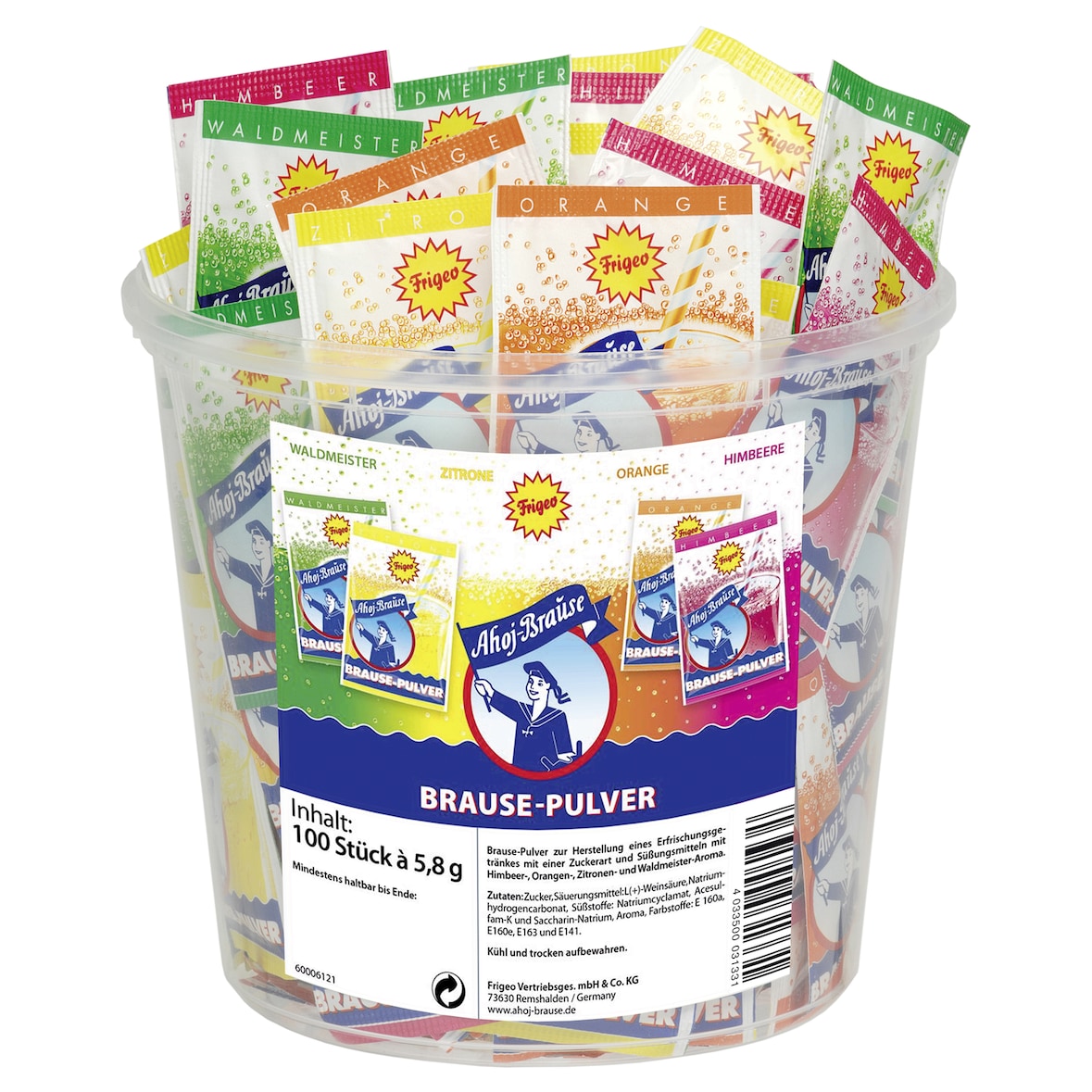 Ahoj-Brause Brause-Pulver 100 x 5,8g (580g)