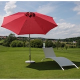 thumbnail of Sombrilla N19, sombrilla de jardín, Ø 3m inclinable poliéster/aluminio 5kg ~ rojo