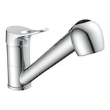 thumbnail of Küchenarmatur VERONA mit Geschirrbrause, Niederdruck Armatur Küche, 360° schwenkbarer Wasserhahn Küche in Chrom