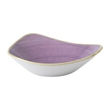 thumbnail of Piatto Fondo Triangolare Stonecast Lavanda Puntinato, Confezione da 12