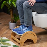 thumbnail of Relaxdays Toilettenhocker, verstellbar, Stuhlgang Unterstützung, WC Hocker Erwachsene, Bambus, HxBxT: 23x36x32 cm, natur