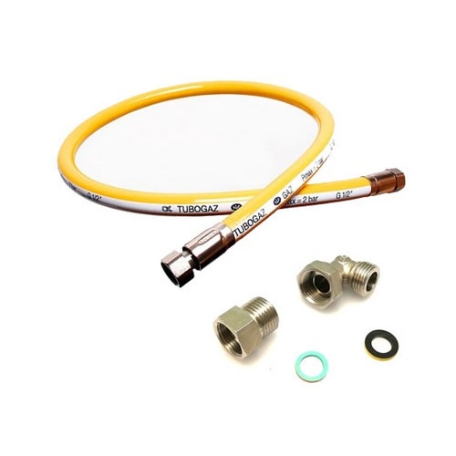 Flexible gaz tubogaz naturel/propane nf d36-123 embout inox