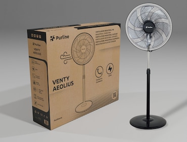 Emerio retro tafel ventilator Elvis rood metaal 30 cm kopen? Ventilatoren