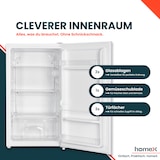 thumbnail of homeX Kühlschrank ohne Gefrierfach, Vollraumkühlschrank klein - 88 Liter, Tischkühlschrank freistehend, weiß, CS1016-W