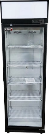 thumbnail of Romux® Glastürkühlschrank MB 380 Liter 1 Tür Belüftet | Professioneller Getränkekühlschrank mit Glastür & LED