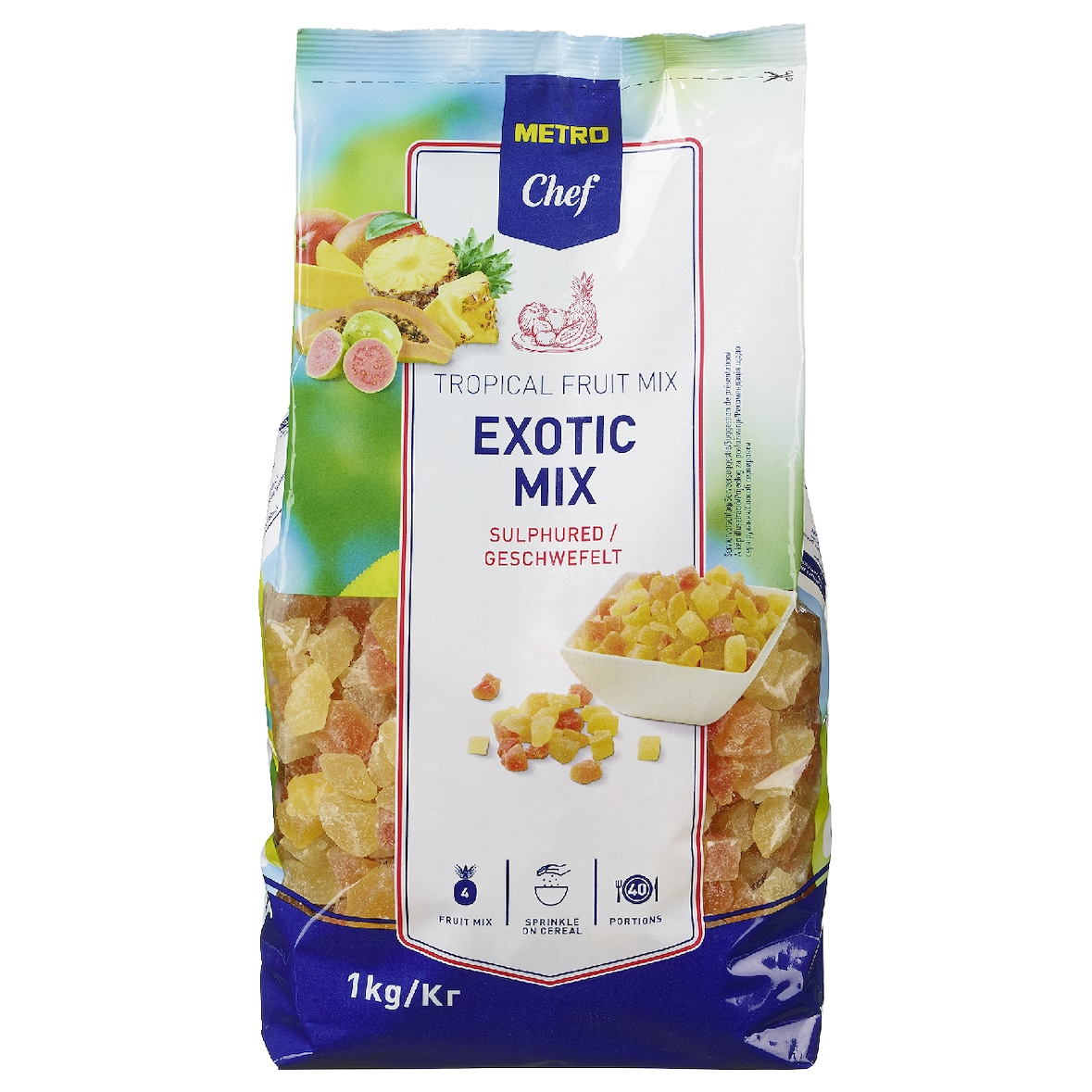 Metro Chef Tropische Trockenobstmischung Gewürfelt (1 kg)