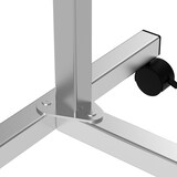 thumbnail of Mesa auxiliar con ruedas mesa para sofá con altura ajustable y marco de metal carga 20 kg para dormitorio salón oficina 77x40x76-100 cm negro y plata