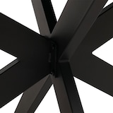 thumbnail of Esszimmertisch HWC-O56, Tisch Esstisch, MDF Metall 200x100cm ~ Walnuss-Optik