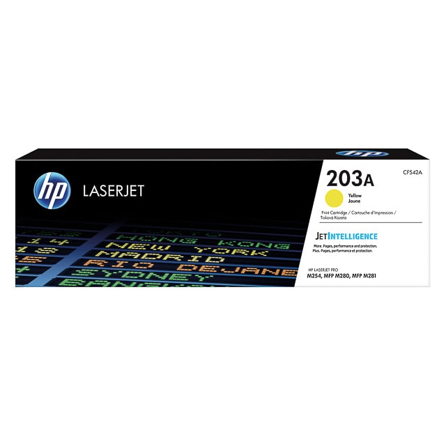 HP CF542A Jaune Cartouche de Toner ORIGINALE - 203A