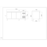 thumbnail of Table réfrigérée positive statique 3 portes - Materiel Horeca