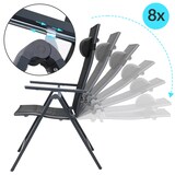 thumbnail of CASARIA® Gartenmöbel Set 4 Stühle mit Gartentisch Anthrazit