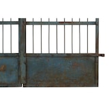 thumbnail of Biscottini Eingangstore 115x6x115 cm - Gartentor für den Außenbereich - Gartenzaun - Hellblaues Schmiedeeisentor