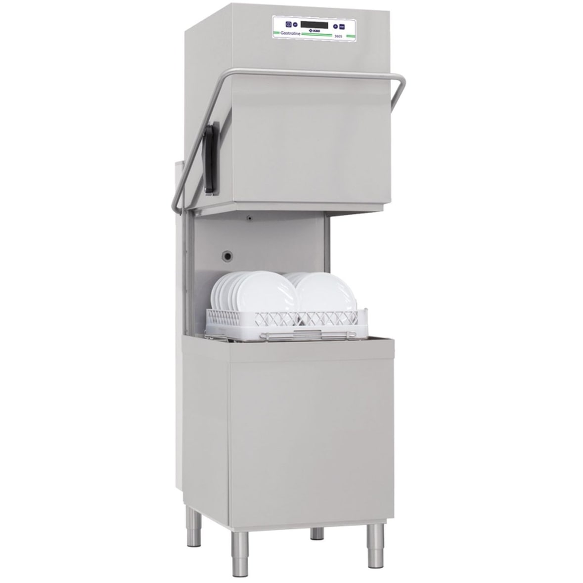 KBS Haubenspülmaschine 721x836x1565 mm 65 Körbe pro Stunde  Wasserenthärter