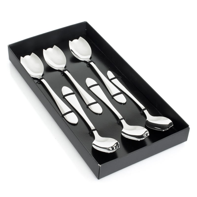 Coffret 6 cuilleres melon atlanta -  Argent / Métallique  Acier Inoxydable (inox  Table Passion 15.90x cm