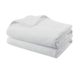 thumbnail of METRO PROFESSIONAL Toalha de banho, algodão, 90 x 150 cm, resistente à máquina de secar roupa, branca, 2 unidades