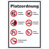 thumbnail of Aufkleber Platzordnung A4 (210x297mm)