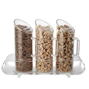 Dispensador Acrilico Cereais C/ 2 Jarros 1L Cd800-2
