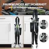 thumbnail of Servicewagen klappbar 65 Kg Traglast Beistellwagen mit Seitentasche Montagewagen Servierwagen