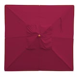 thumbnail of Gastronomie Holz-Sonnenschirm HWC-C57, Gartenschirm, Polyester/Holz 28kg, eckig 4x4m Seilzug stoßsicher ~ bordeaux