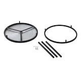 thumbnail of Couchtisch Set 2-teilig ø 55 u. 45 cm Beistelltisch silber Metall Tische rund Wohnzimmer