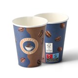 thumbnail of BIOZOYG Pappbecher Bedruckt 250 Stück 300 ml / 12 oz, Ø 80 mm, weiß - Kaffeebecher to Go - Pappe beschichtet mit PE - Trinkbecher/Einweg