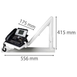 thumbnail of Exacompta 86540D 1x Telefon-Schwenkarm Classic (360° schwenkbar, 250 x 175mm, Kabelführung - Lichtgrau