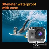 thumbnail of Camera Sport 4K Écran IPS Étanche 30m Avec Télécommande WiFi 120° Angle Large YONIS