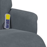 thumbnail of vidaXL Massagesessel mit Fußteil Dunkelgrau Samt